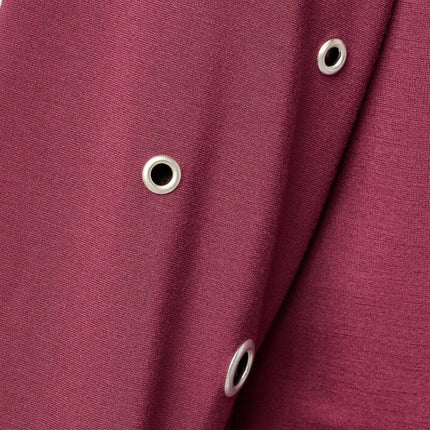 Grey by Jhoan Sebastian Lightweight Double-Knit Grommet Detail Top
