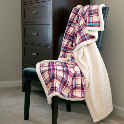 Luxurious Hastings Home Reversible Fleece Sherpa Throw Blanket – Ultra-Soft Comfort & Warmth