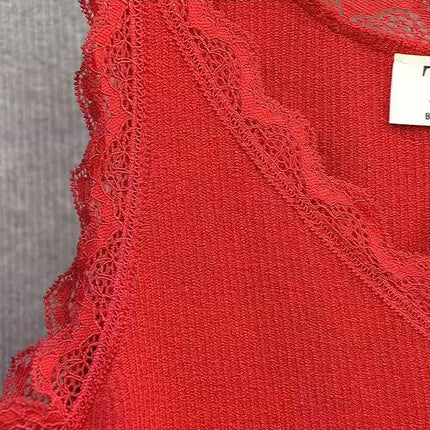 TWRHLL by Christie Brinkley Lace-Trimmed Sweater Knit Tank