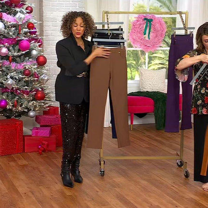 Antthony Ottoman Knit Pull-On Straight Leg Classic Trousers