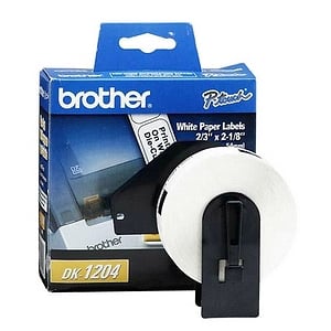 Brother Genuine DK-1204 Multipurpose Paper Label Roll, Die-Cut Paper Labels, Engineered for Excellence, 400 Labels Per Roll