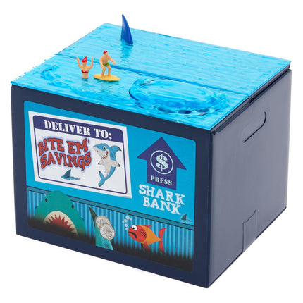 Interactive Battery-Operated Shark Coin Bank for Kids, Fun Saving Money Toy