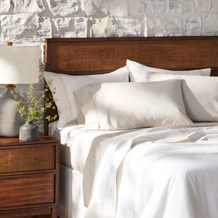 Hearth & Hand Queen Mélange Dyed 4-Piece Sheet Set Gray