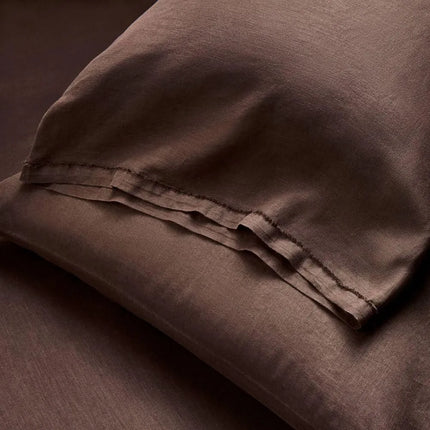Casaluna Standard 100% Linen Pillowcases 2-Pack Dark Fig