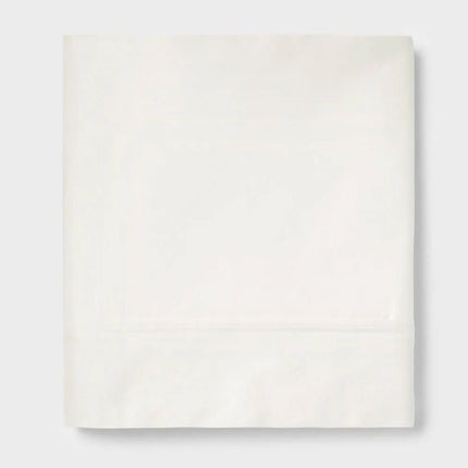 Threshold Queen 400 Thread Count Performance Flat Sheet Sour Cream