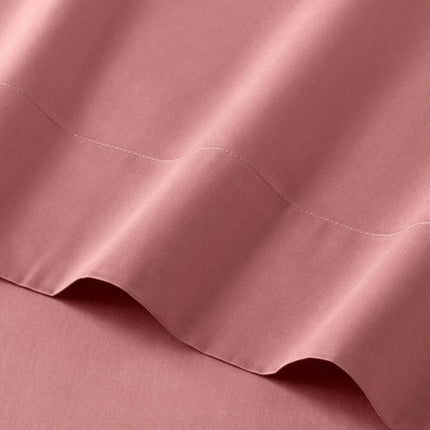 Casaluna Open Box 300 Thread Count Cotton Blend Satin Sheet Set Queen Rose