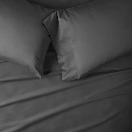 Casaluna 500 Thread Count Supima Cotton Sateen King Pillowcase Set Gray