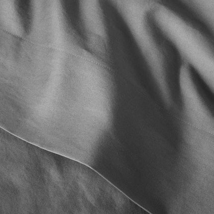 Casaluna 500 Thread Count Supima Cotton Sateen King Pillowcase Set Gray