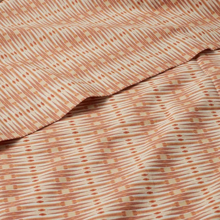 Opalhouse Kaylo Global King Printed Cotton Percale Sheet Set Orange