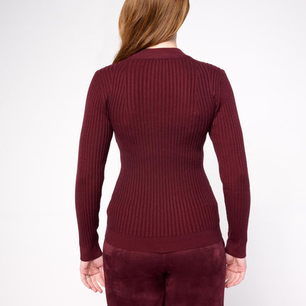 Mark & James Badgley Mischka Noemi Super-Soft Ribbed Knit Sweater