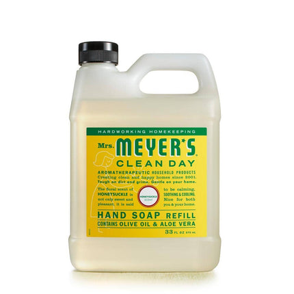 MRS. MEYER'S CLEAN DAY Liquid Hand Soap Refill, Honeysuckle, 33 Oz