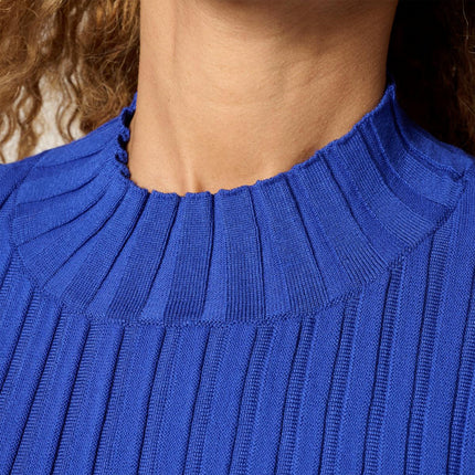 Nina Leonard Sophisticated 2-Piece Ribbed Sweater Knit Top and Skirt Set