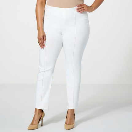 Nina Leonard Millennium Tummy-Smoothing Stretch Knit Ankle Pant for Women