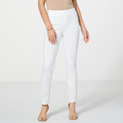 Nina Leonard Millennium Tummy-Smoothing Stretch Knit Ankle Pant for Women