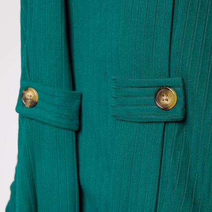 Nina Leonard Rib Knit Cardigan Tank and Pant Three Piece Set