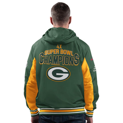 Officially Licensed NFL Reversible Commemorative Hooded Jacket Fan Apparel