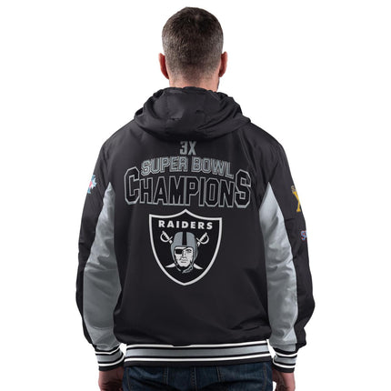 Officially Licensed NFL Reversible Commemorative Hooded Jacket Fan Apparel