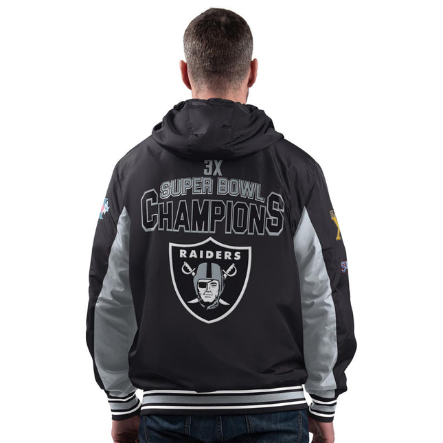 Officially Licensed NFL Reversible Commemorative Hooded Jacket Fan Apparel
