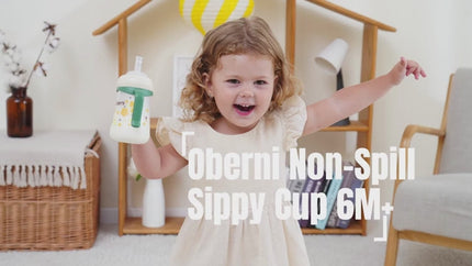 Nuby No-Spill Baby's First Soft Spout Cup 8oz 2-Pack Aqua Ocean Pink