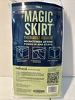Magic Skirt Full Size Bed Skirt No Mattress Lift Tailored 15" Drop White