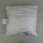 Threshold Metallic Stripe Throw Pillows 18In Cream Silver Set of 2