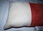 Threshold Oversized Colorblock Pieced Suede Lumbar Throw Pillow 12 X 24in