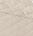 Full/Queen Diamond Stitch Cotton Linen Quilt Khaki - Threshold: OEKO-TEX Certified, Midweight Coverlet
