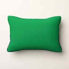 Kate Spade New York Couch Potato Beaded Colorblock Lumbar Throw Pillow 18x12in Green/Navy