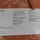 Room Essentials Easy Care Cotton Blend Sateen Sheet Set Twin Rust Floral