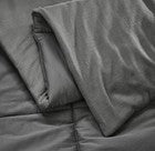 Casaluna Heavyweight Linen Blend Comforter & Sham Set Full/Queen Dark Gray