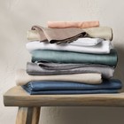 Casaluna 400 Thread Count Rayon from Bamboo Sheet Set King Dark Mineral Blue