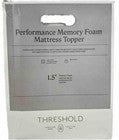 Threshold 100% Memory Foam Twin 1.5in Cool Touch Mattress Topper Cream