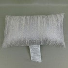 Threshold Metallic Stripe Throw Pillows 18In Cream Silver Set of 2