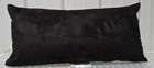 Threshold Black & Cream Colorblock Faux Suede Lumbar Pillow 12x24in