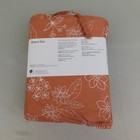 Room Essentials Easy Care Cotton Blend Sateen Sheet Set Twin Rust Floral
