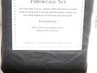 Casaluna 500 Thread Count Sateen Pillowcase Set Standard Size Dark Gray
