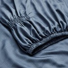 Casaluna 400 Thread Count Rayon from Bamboo Sheet Set King Dark Mineral Blue
