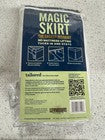 King Bed Skirt Tailored 15" Drop Wrap White Polyester