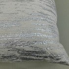 Threshold Metallic Stripe Throw Pillows 18In Cream Silver Set of 2