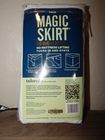 Magic Skirt Twin Size Tailored Bed Skirt 15in Drop White