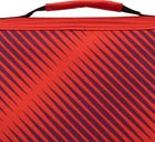 Fire Red 2-Inch Zipper Binder with 5-Tab Expanding File