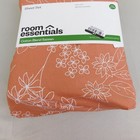 Room Essentials Easy Care Cotton Blend Sateen Sheet Set Twin Rust Floral