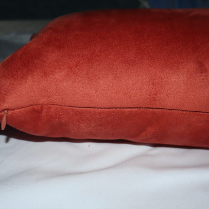 Threshold Oversized Colorblock Pieced Suede Lumbar Throw Pillow 12 X 24in