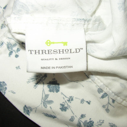 Threshold Standard Pillowcase Set 100% Cotton Blue Floral 20x32in