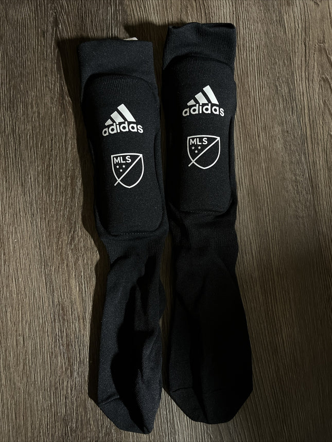 Adidas Youth MLS Soccer Sock Guard Medium Black FS6451