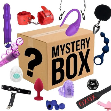 Deluxe Kinky Adult Novelty Mystery Box - Exciting Surprises, Over $150 Value