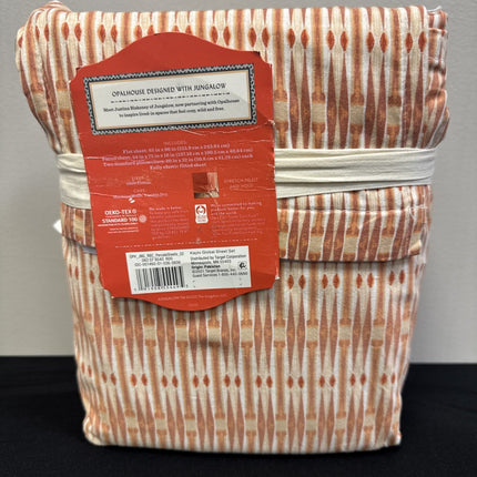 Opalhouse Kaylo Global Full Size Cotton Percale Sheet Set Orange