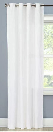 Threshold Light Filtering Solid Curtain Panel 1-Pack 54x95in Natural White