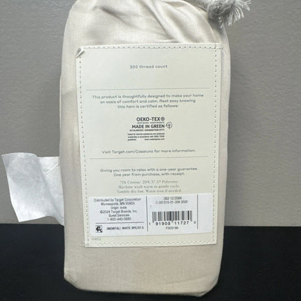 Casaluna Standard 300 TC Temperature Regulating Pillowcase Set Snowfall White
