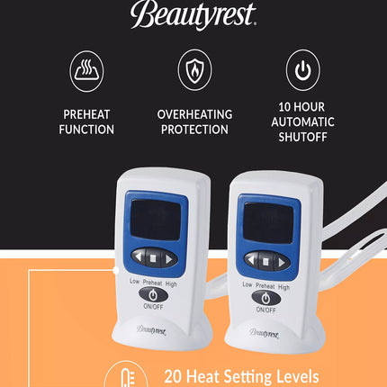 Beautyrest Microplush Heated Blanket with Wi-Fi Technology King